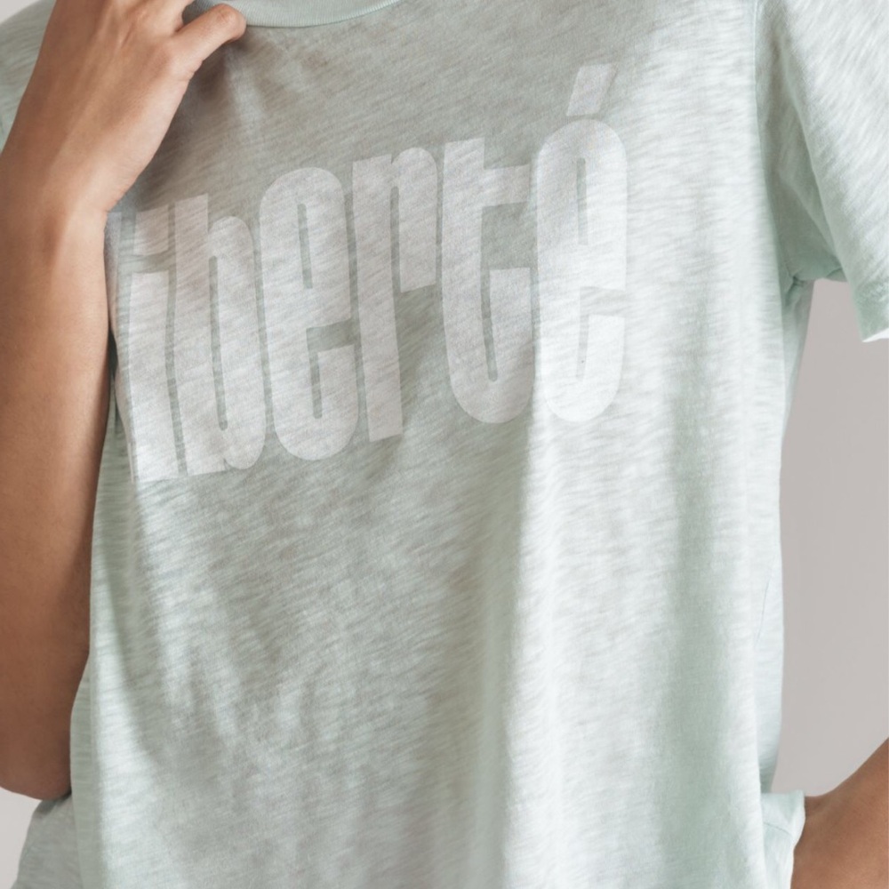 Sundry Liberté Crew-Neck Boxy Graphic Tee M Anthro